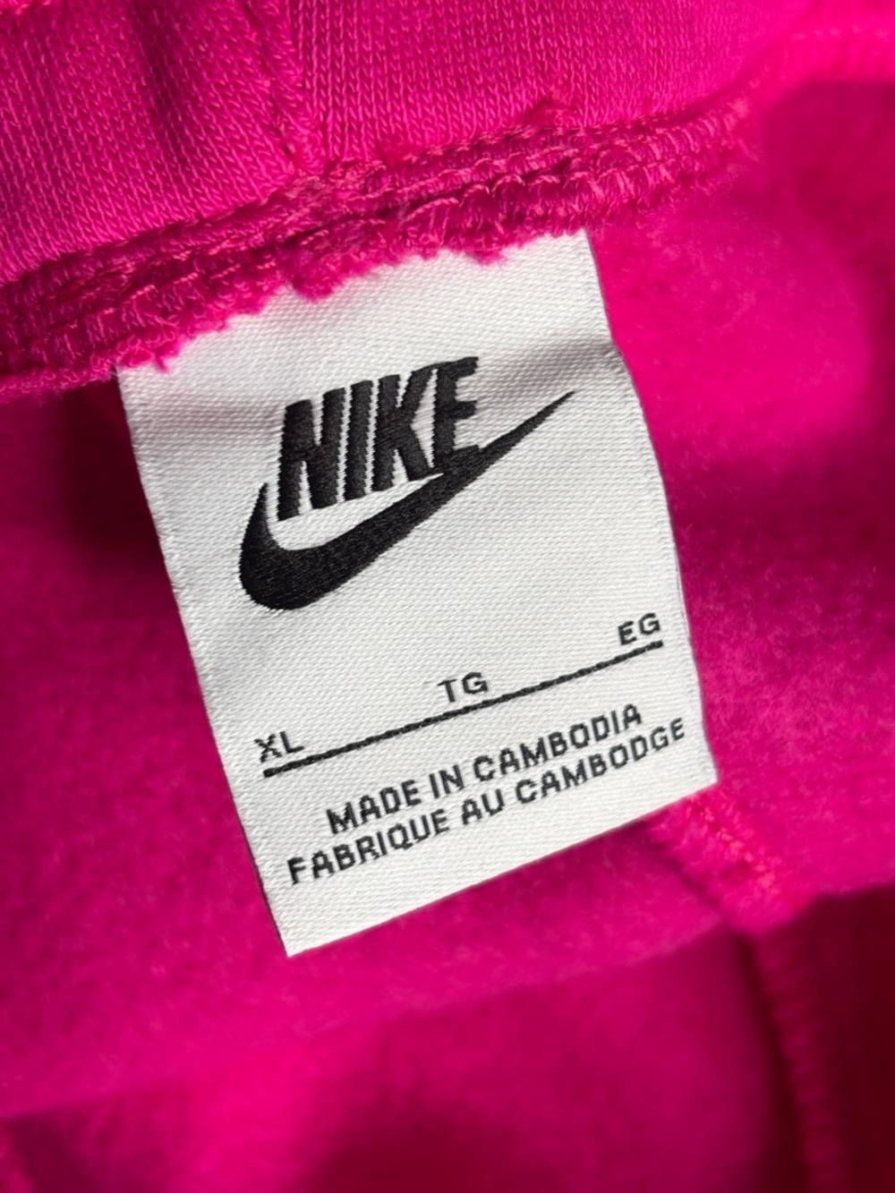 Nike Sportswear Club Fleece | Big Kids | Cargo Joggers Pink | XL - Picture 4 of 7